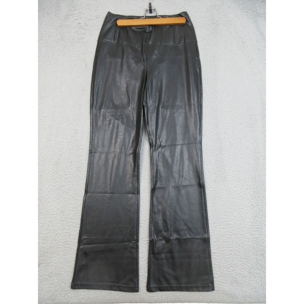 Wilfred Free Faux Leather Pants Womens‎ Large Black Straight Leg Pull On Dressy